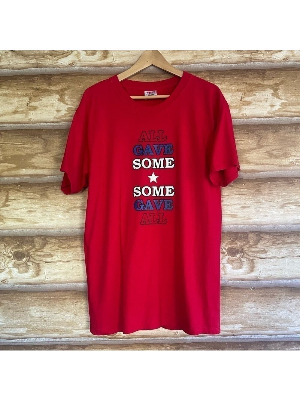 “All Gave Some, Some Gave All” Port & Company All-American Tee size large - Picture 8 of 8